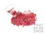 Transparent Rainbow Red Size 6-0 Seed Beads